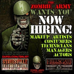 Zombie Army NOW HIRING