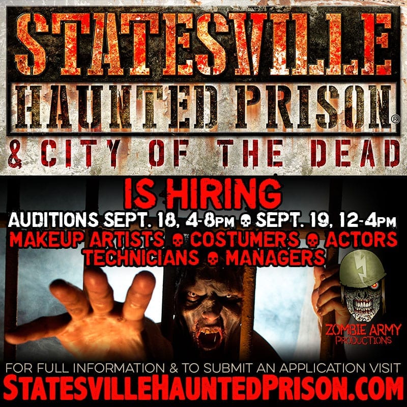 Statesville Haunted Prison Auditions & Interviews